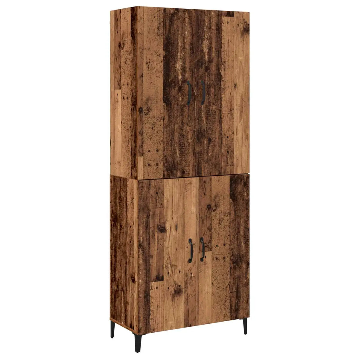 Haut Armoire 2 pc Bois ancien 69,5 x 34 x 180 cm - XIOS