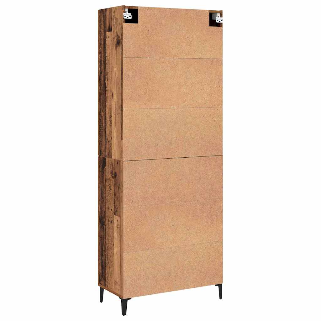 Haut Armoire 2 pcs Bois ancien 69,5 x 34 x 180 cm - XIOS