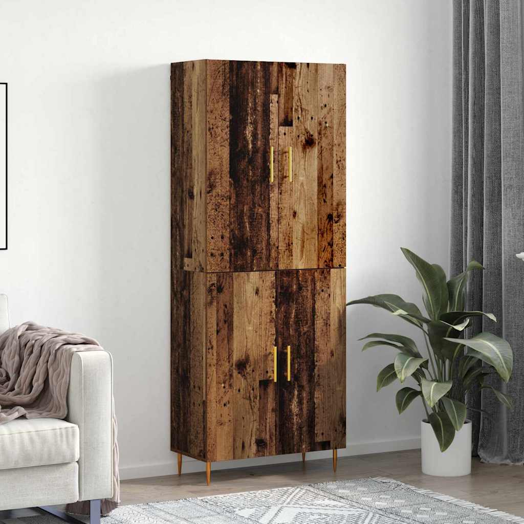 Haut Armoire Bois ancien 69,5 x 34 x 180 cm Bois d'ingénierie - XIOS