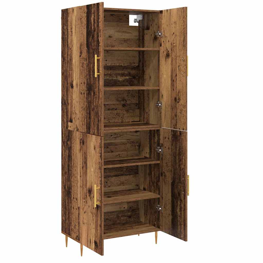 Haut Armoire Bois ancien 69,5 x 34 x 180 cm Bois d'ingénierie - XIOS