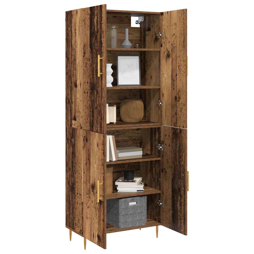 Haut Armoire Bois ancien 69,5 x 34 x 180 cm Bois d'ingénierie - XIOS