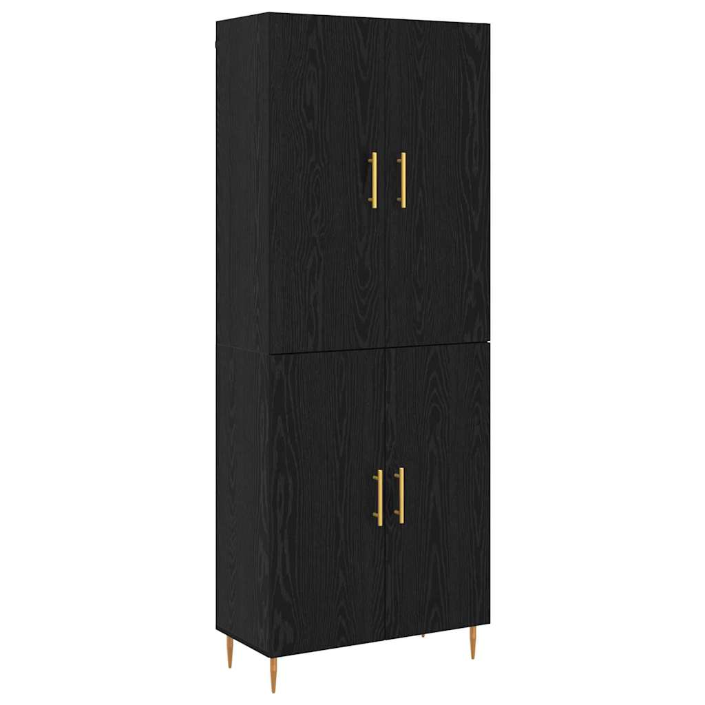 Haut Armoire Chêne noir 69,5 x 34 x 180 cm Bois d'ingénierie - XIOS