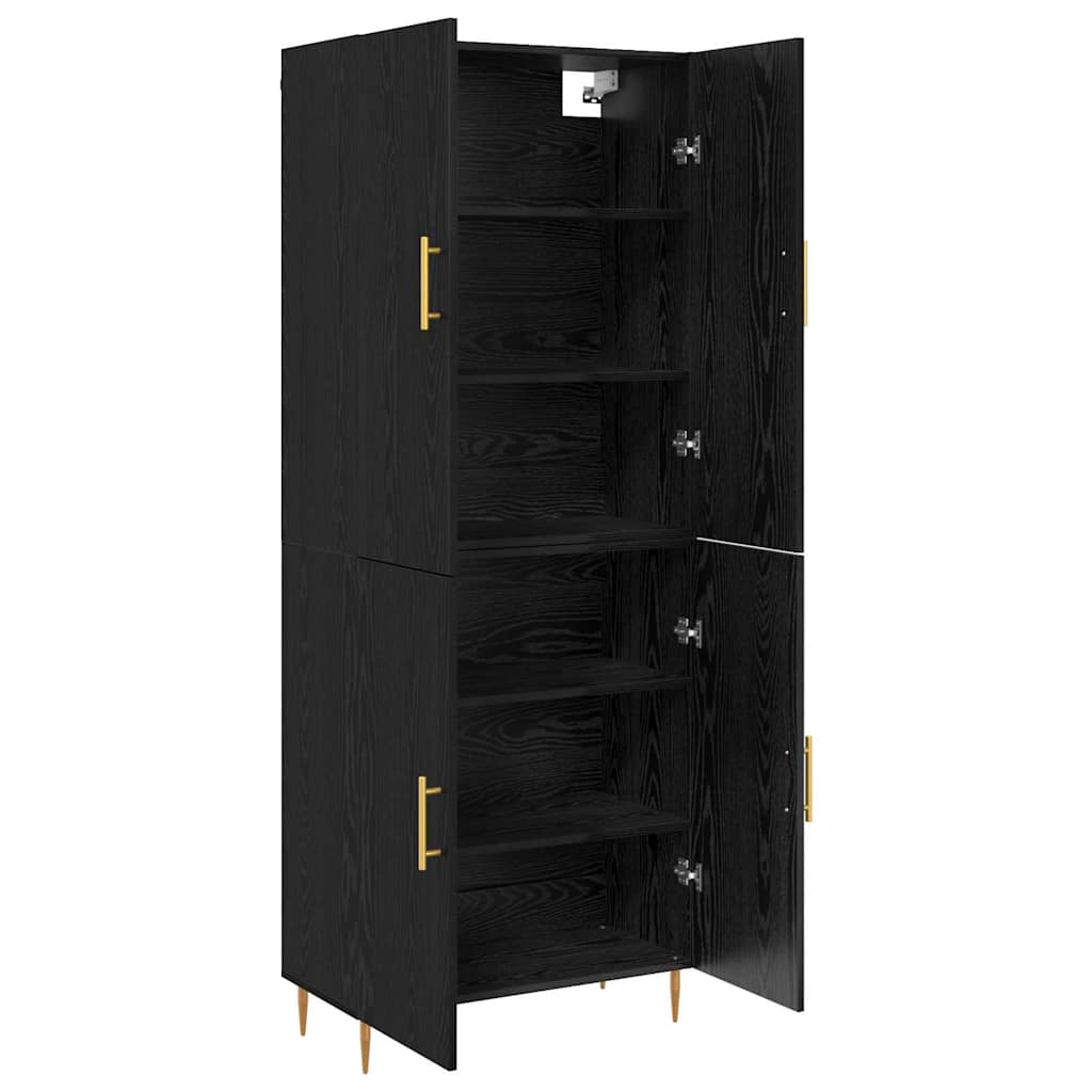 Haut Armoire Chêne noir 69,5 x 34 x 180 cm Bois d'ingénierie - XIOS