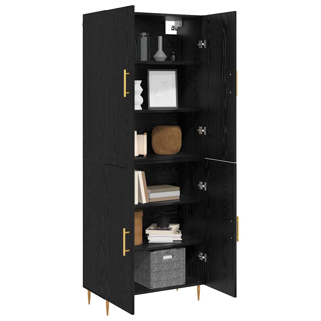Haut Armoire Chêne noir 69,5 x 34 x 180 cm Bois d'ingénierie - XIOS