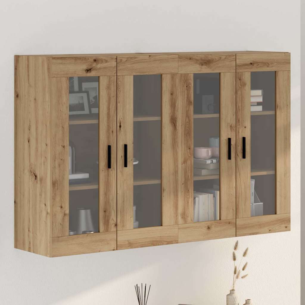 Armoires Murailles 2 pcs chêne artisanal 69,5 x 34 x 90 cm - XIOS