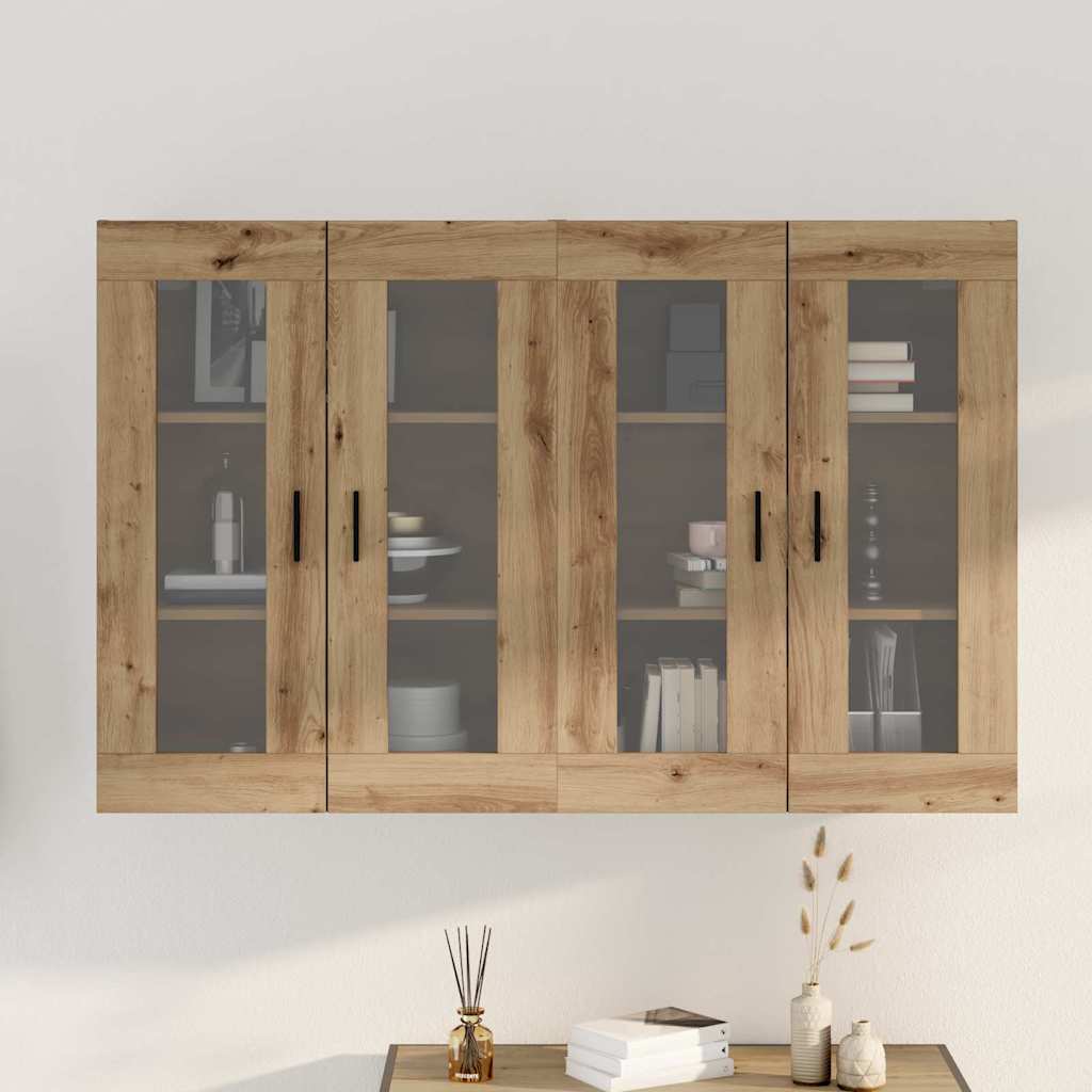 Armoires Murailles 2 pcs chêne artisanal 69,5 x 34 x 90 cm - XIOS