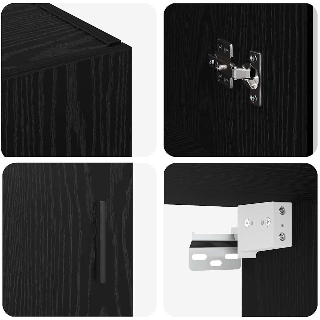 Armoires Murailles 2 pcs Chêne noir 69,5 x 34 x 90 cm - XIOS
