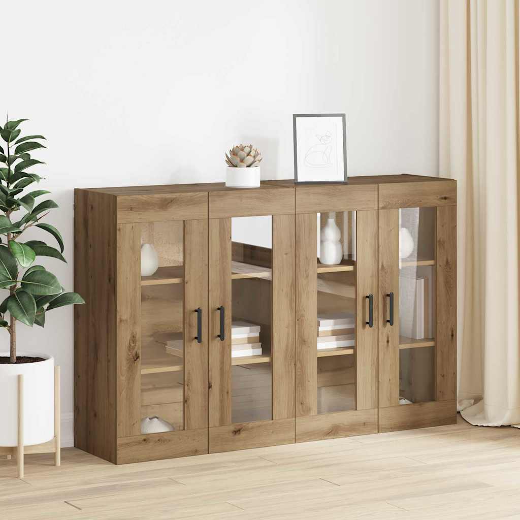 Armoires Murailles 2 pcs chêne artisanal 69,5 x 34 x 90 cm - XIOS