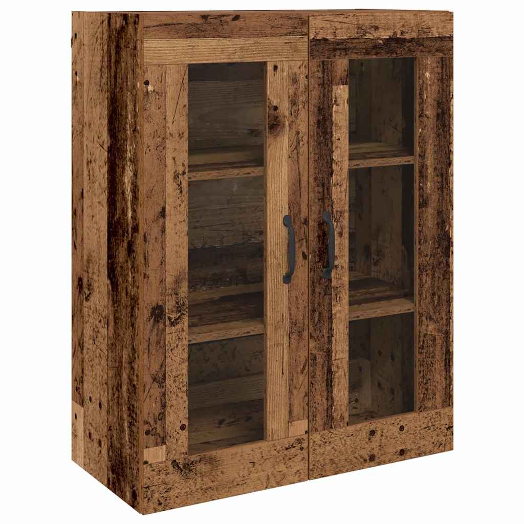 Haut Armoire 2 pcs Bois ancien 69,5 x 34 x 180 cm - XIOS
