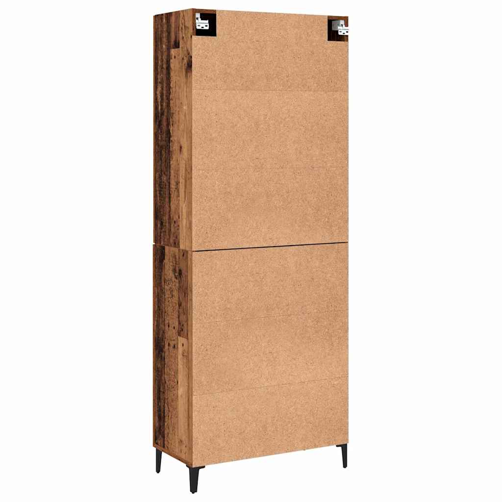 Haut Armoire 2 pcs Bois ancien 69,5 x 34 x 180 cm - XIOS