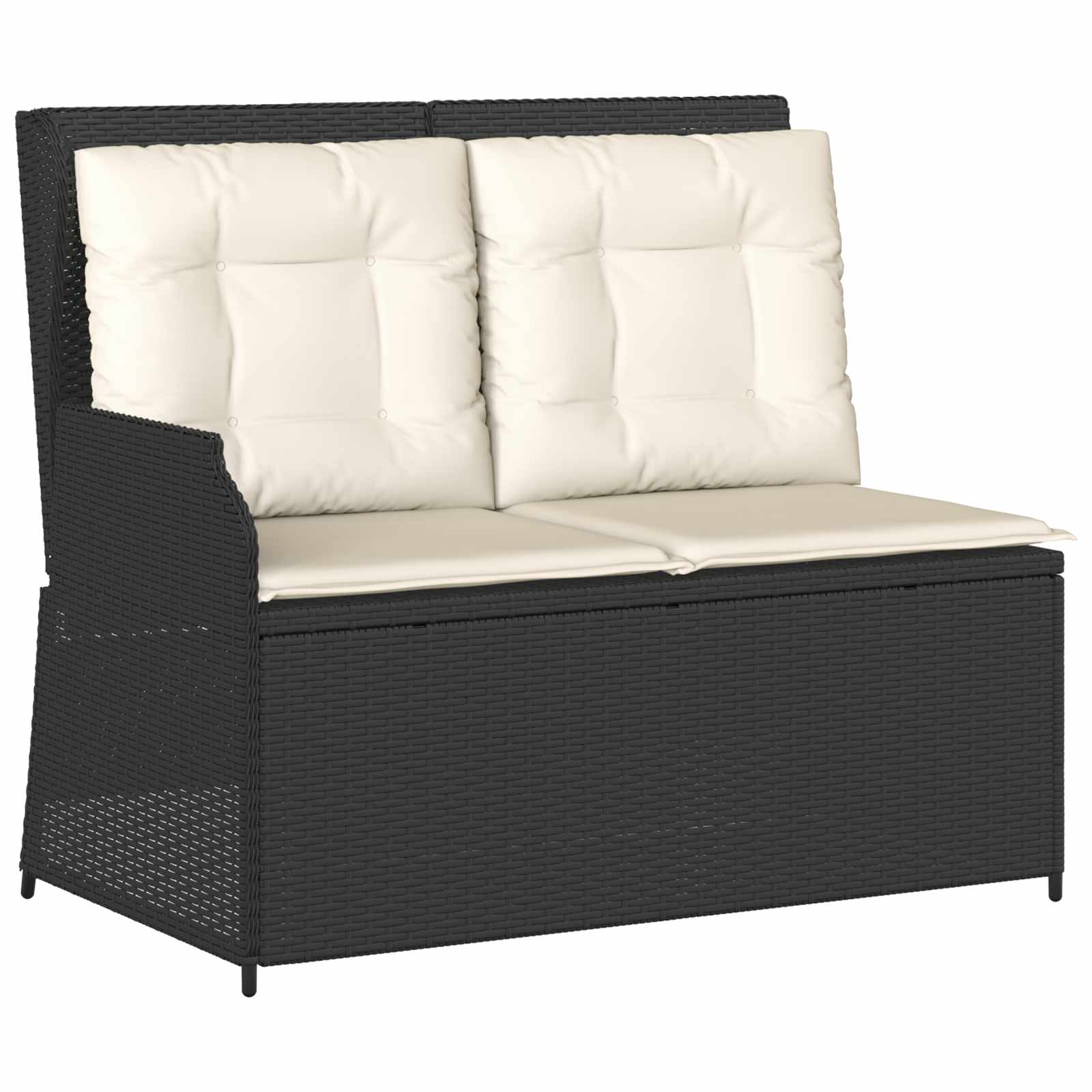 Banc de jardin Noir polyrotin - XIOS