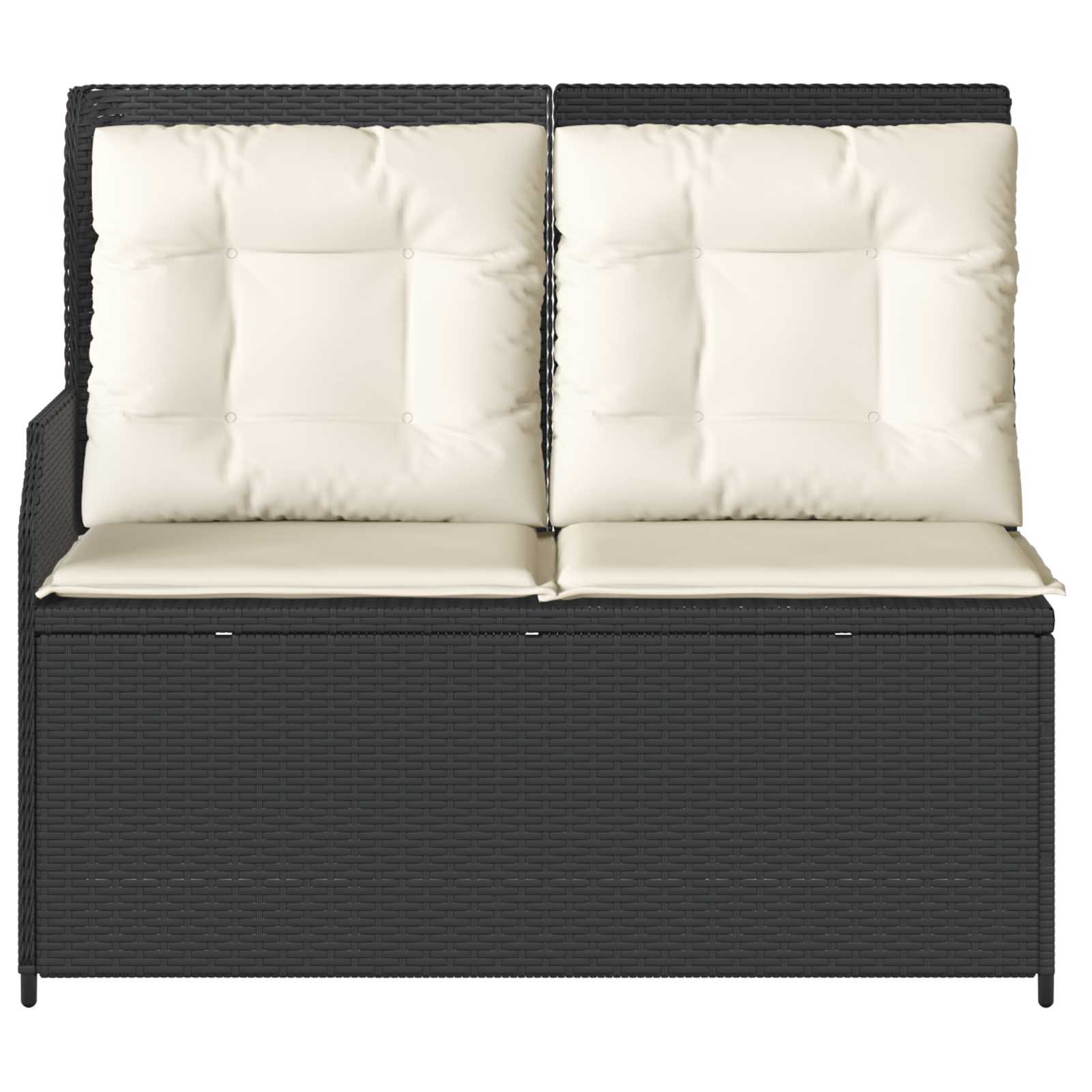 Banc de jardin Noir polyrotin - XIOS