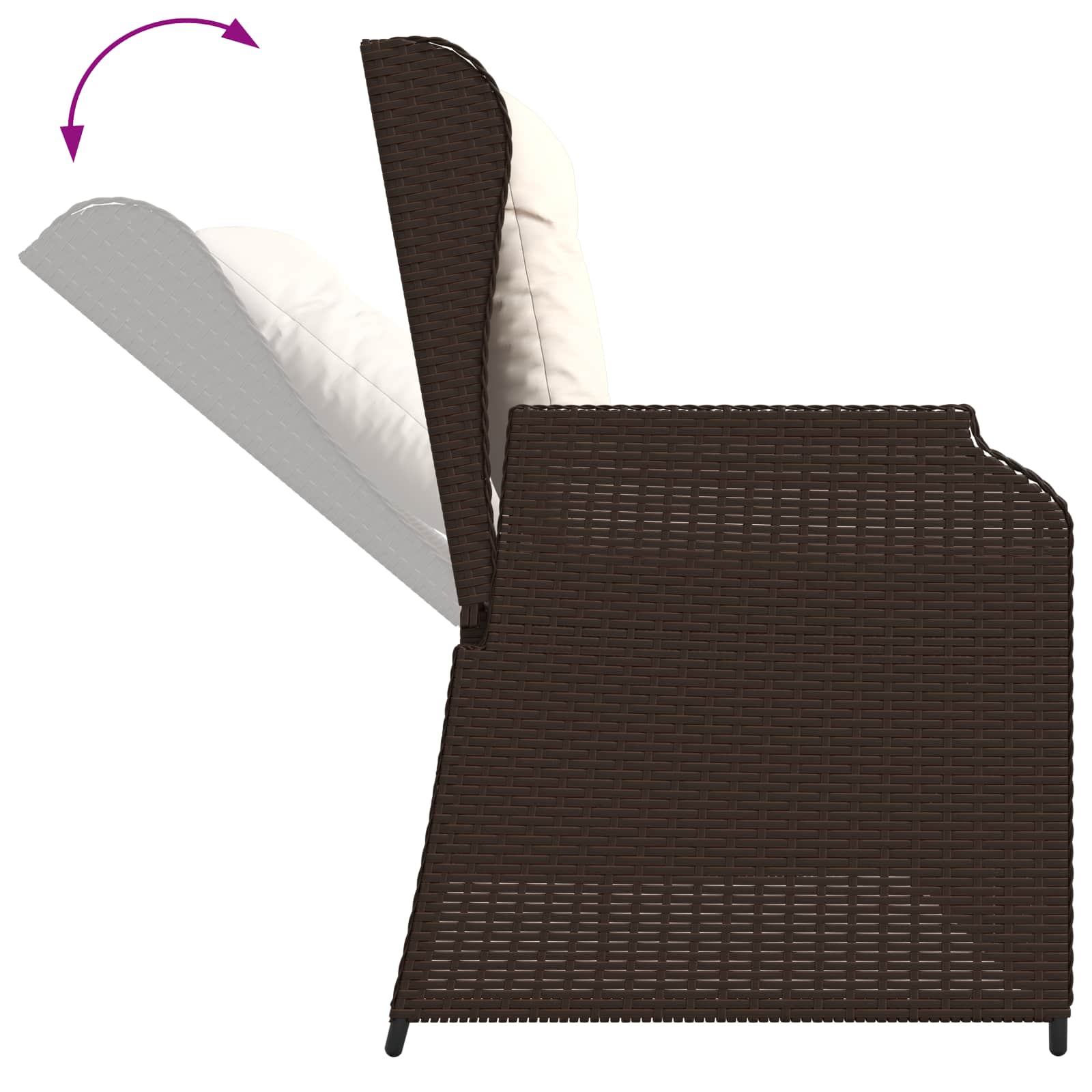 Banc de jardin Marron polyrotin - XIOS