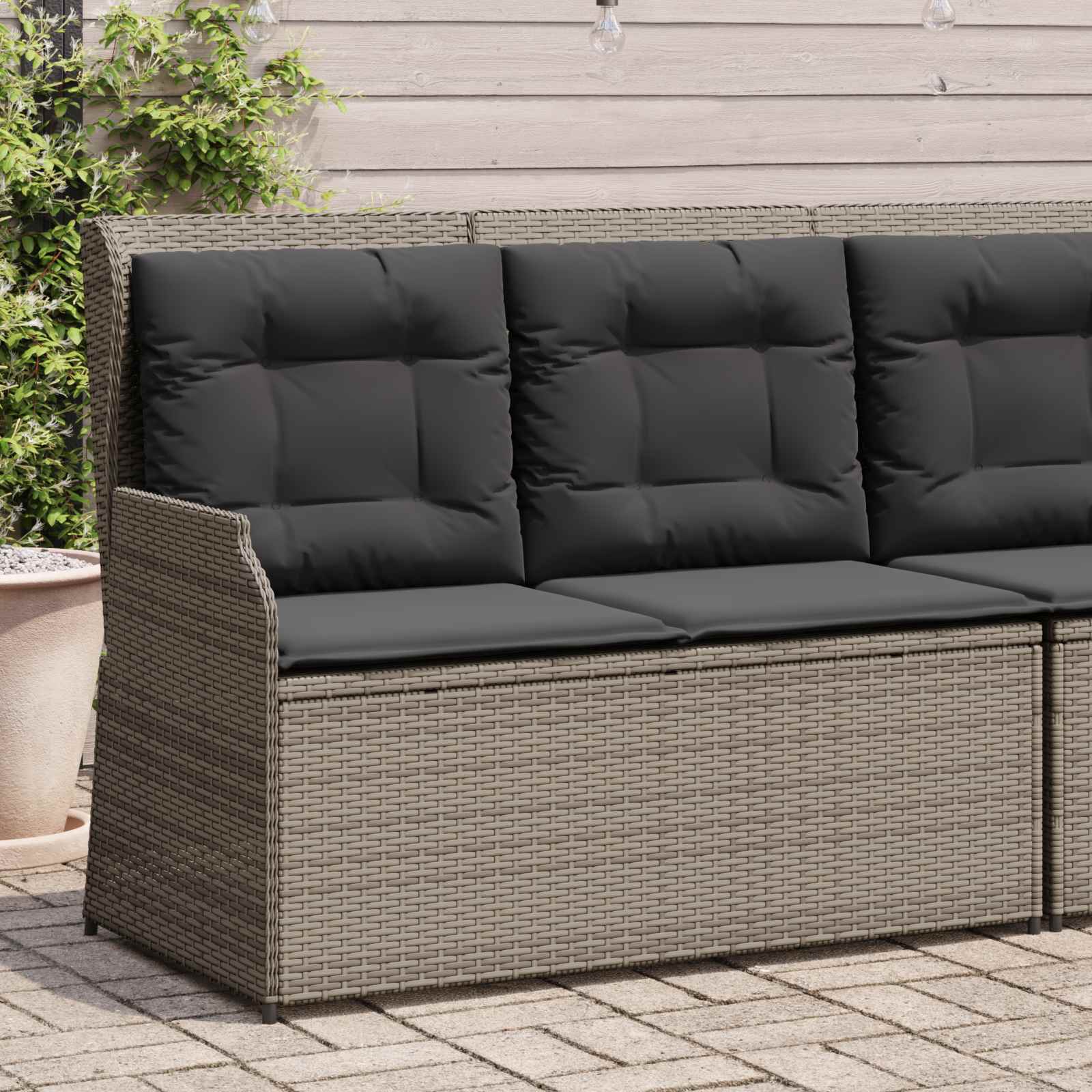 Banc de jardin Gris polyrotin - XIOS