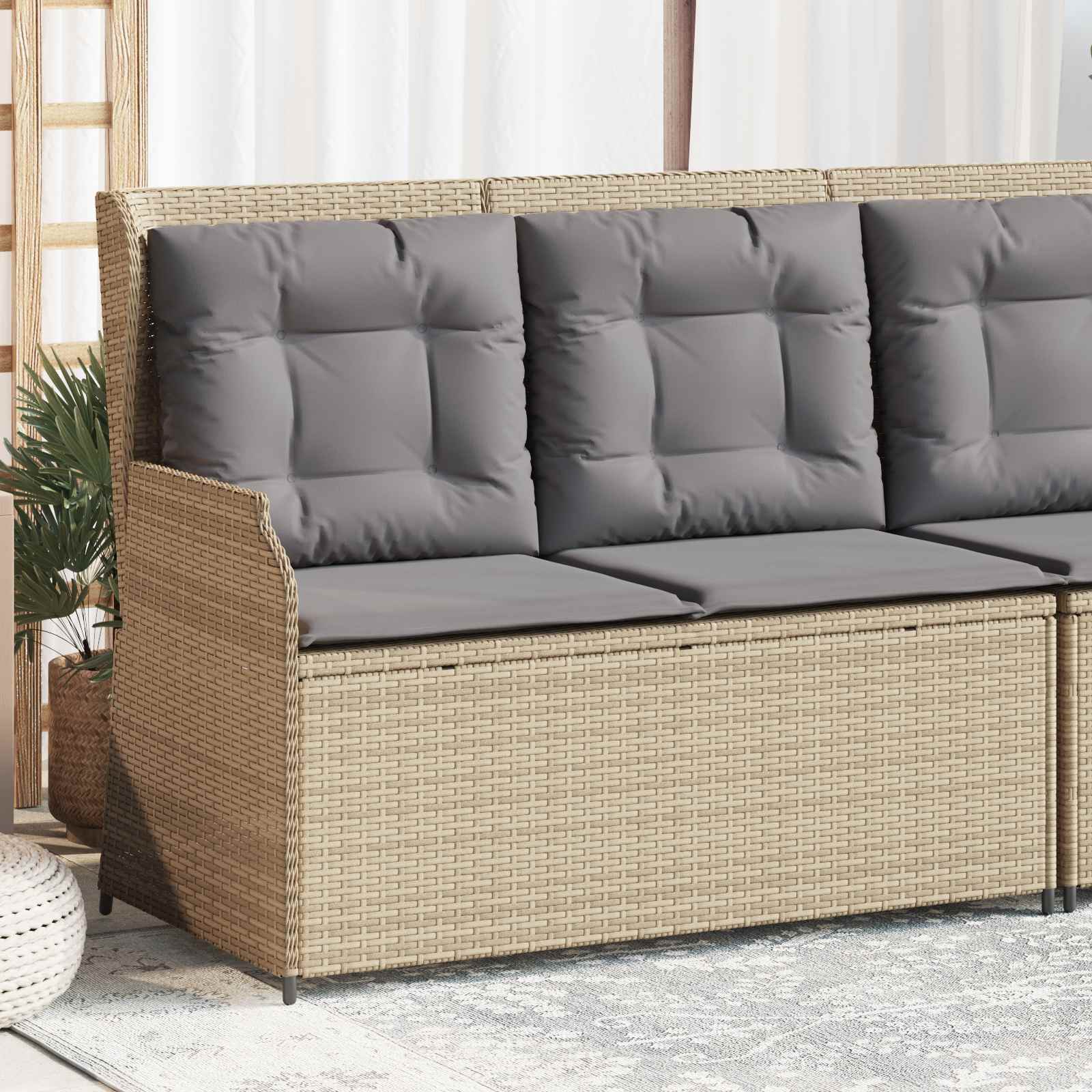 Banc de jardin Beige polyrotin - XIOS