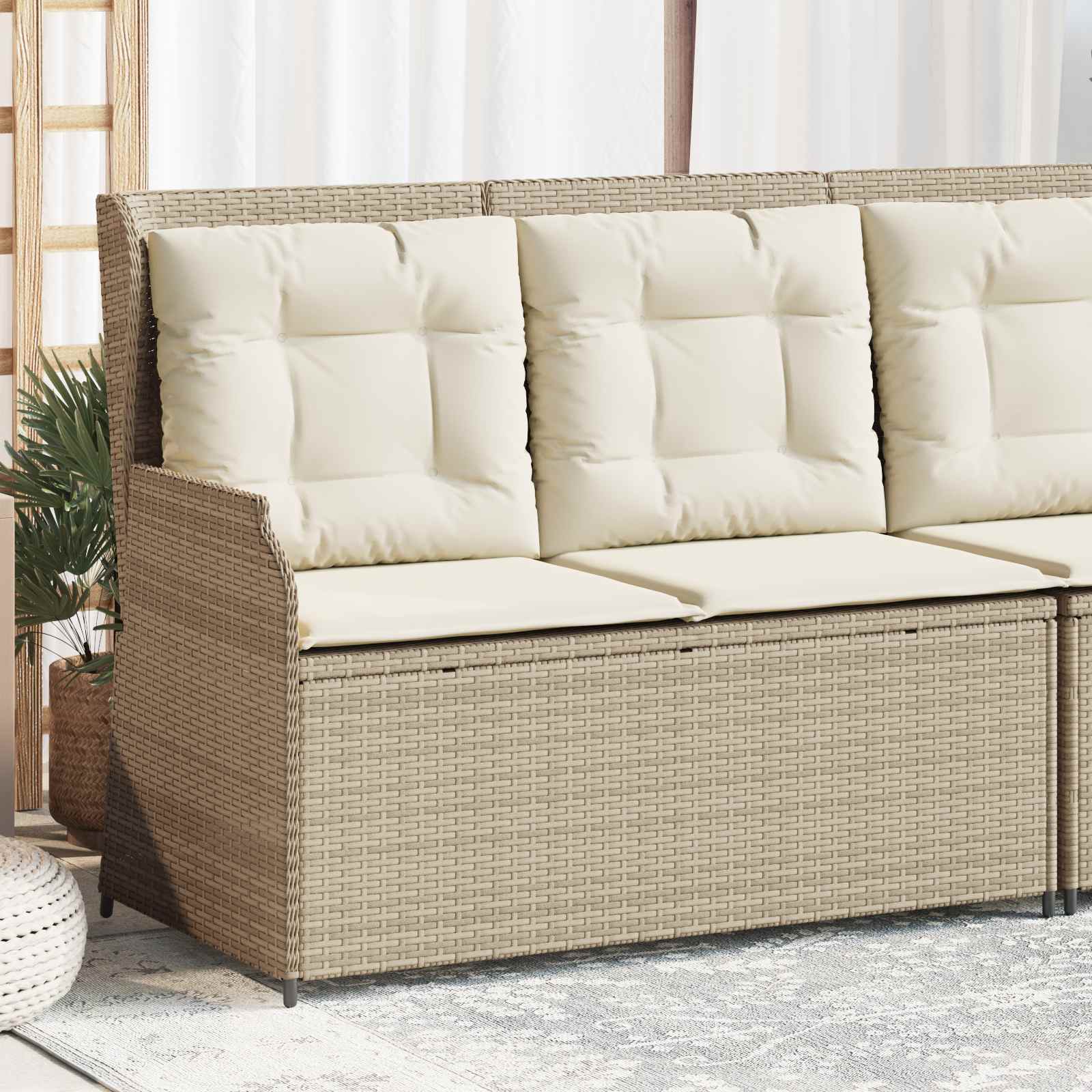 Banc de jardin Beige polyrotin - XIOS