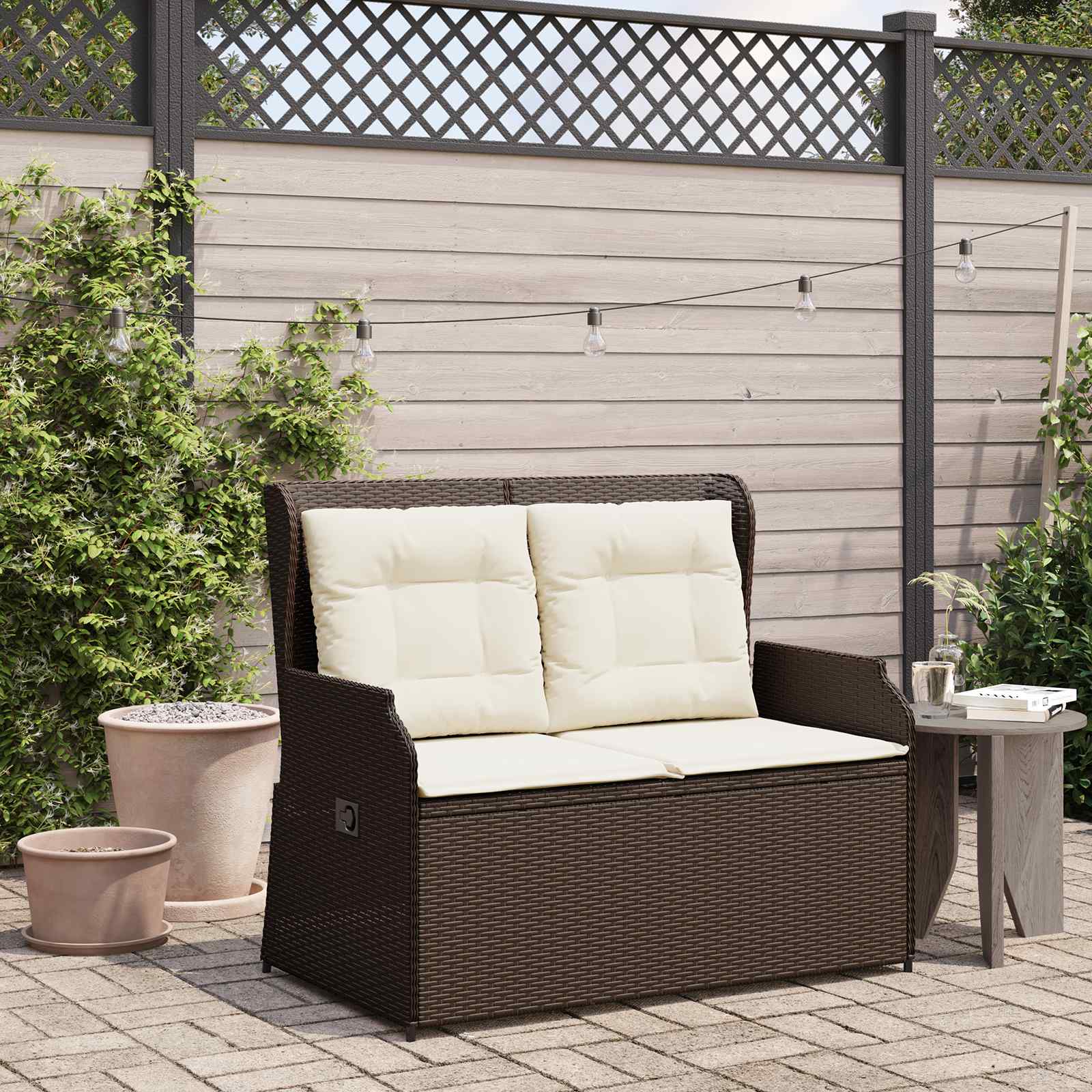 Banc de jardin Marron polyrotin - XIOS