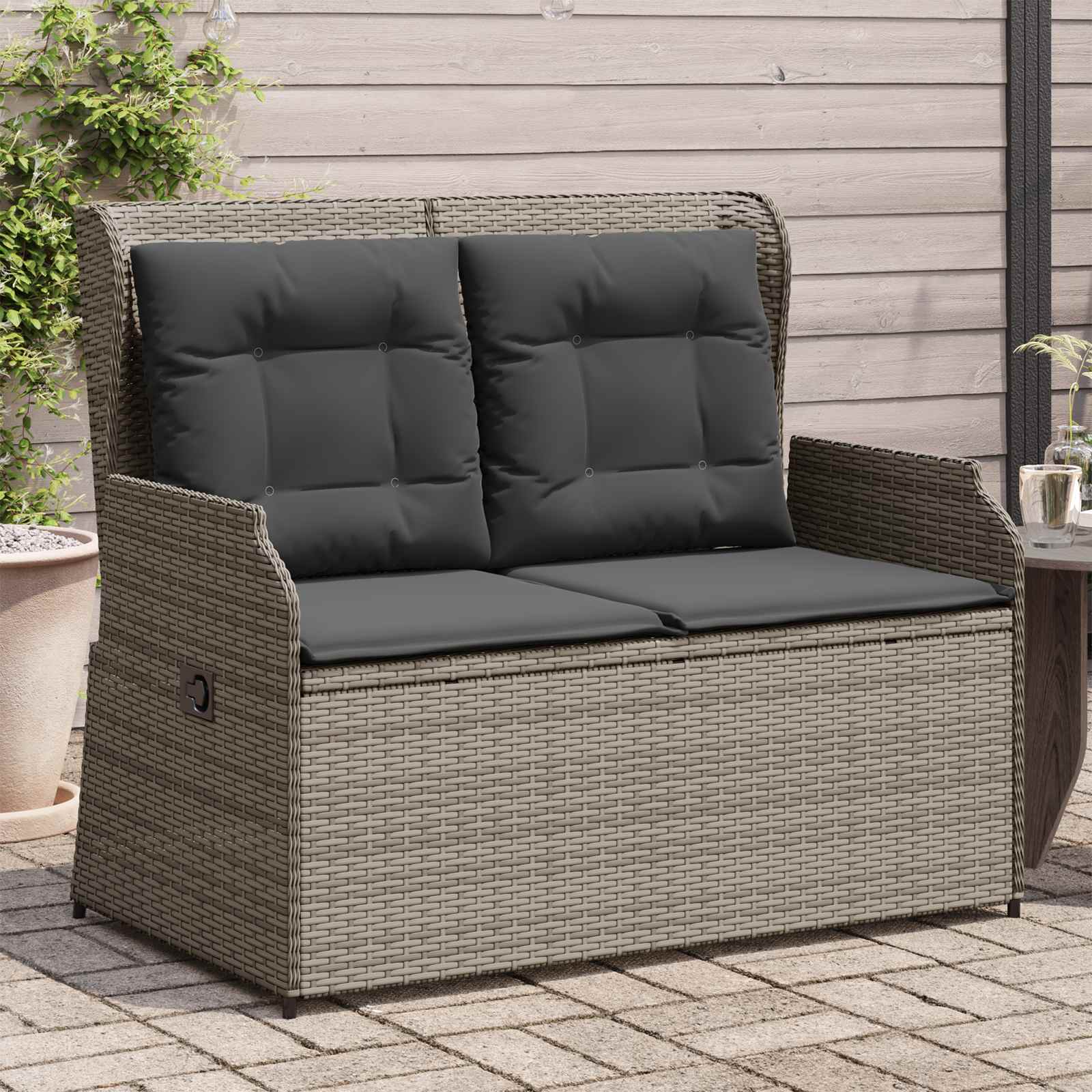 Banc de jardin Gris polyrotin - XIOS