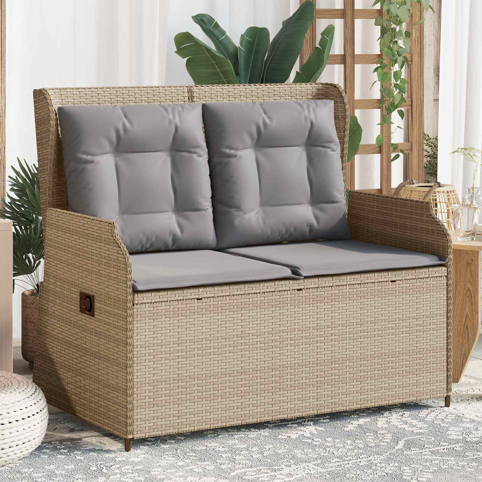 Banc de jardin Beige polyrotin - XIOS