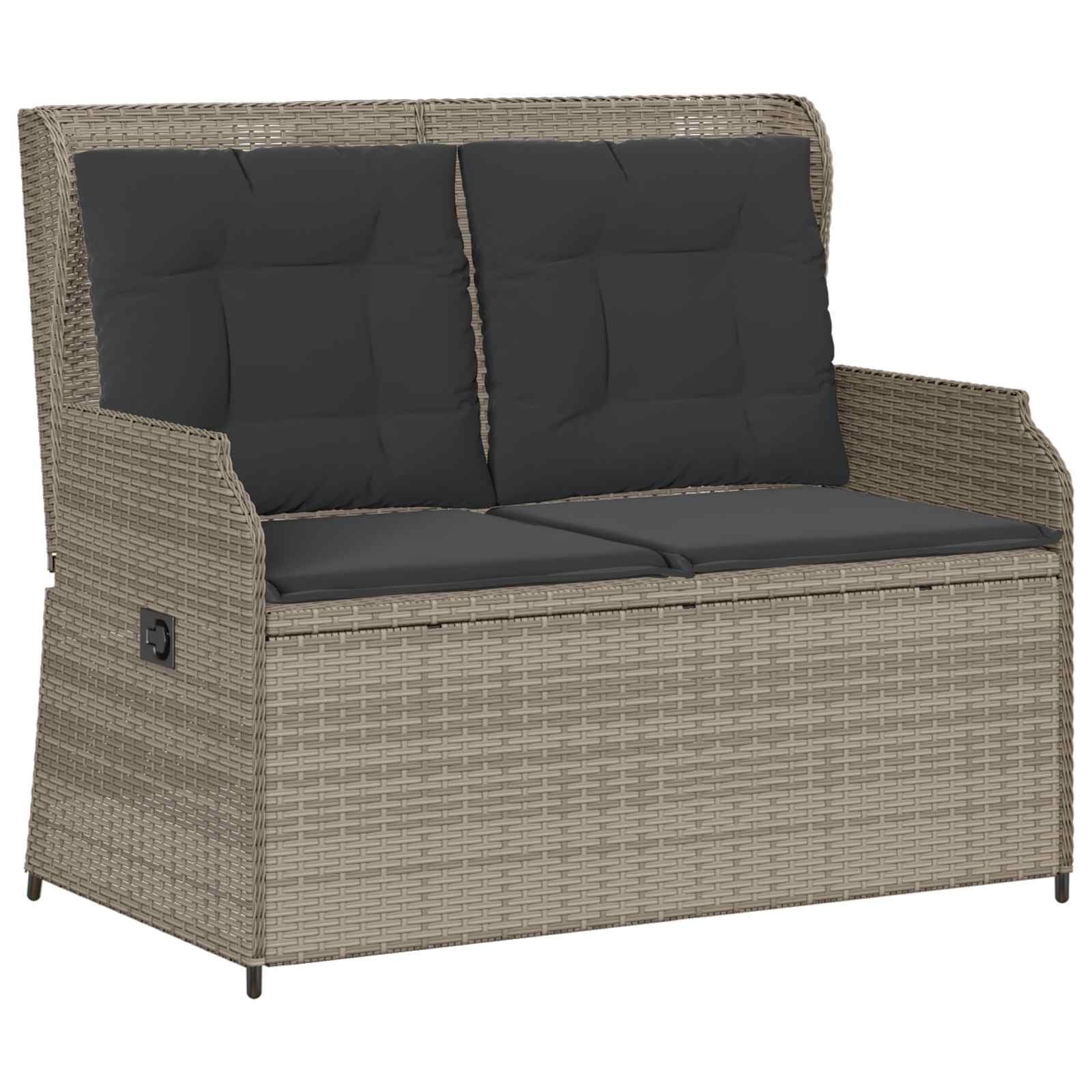 Banc de jardin Gris clair polyrotin - XIOS