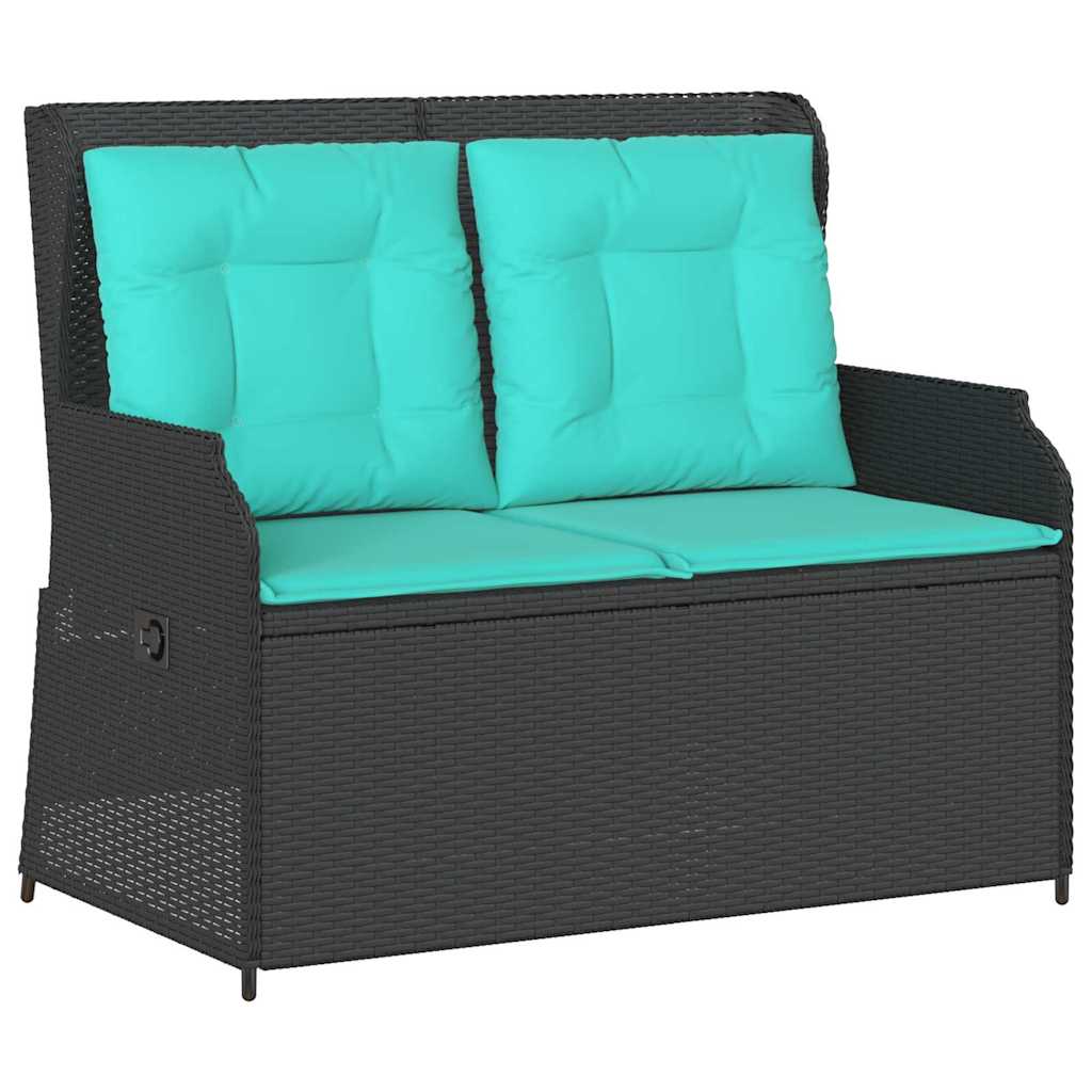 Banc de jardin Noir polyrotin