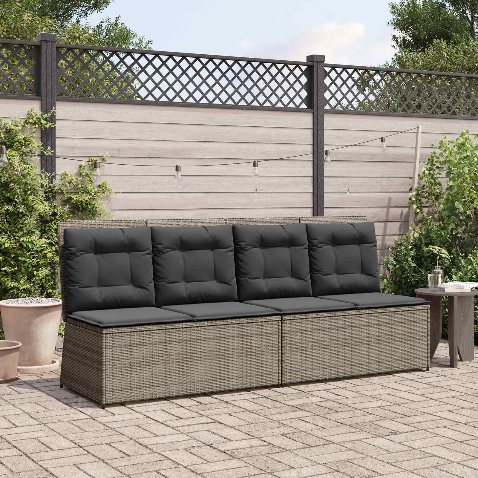 Banc de jardin Gris polyrotin - XIOS