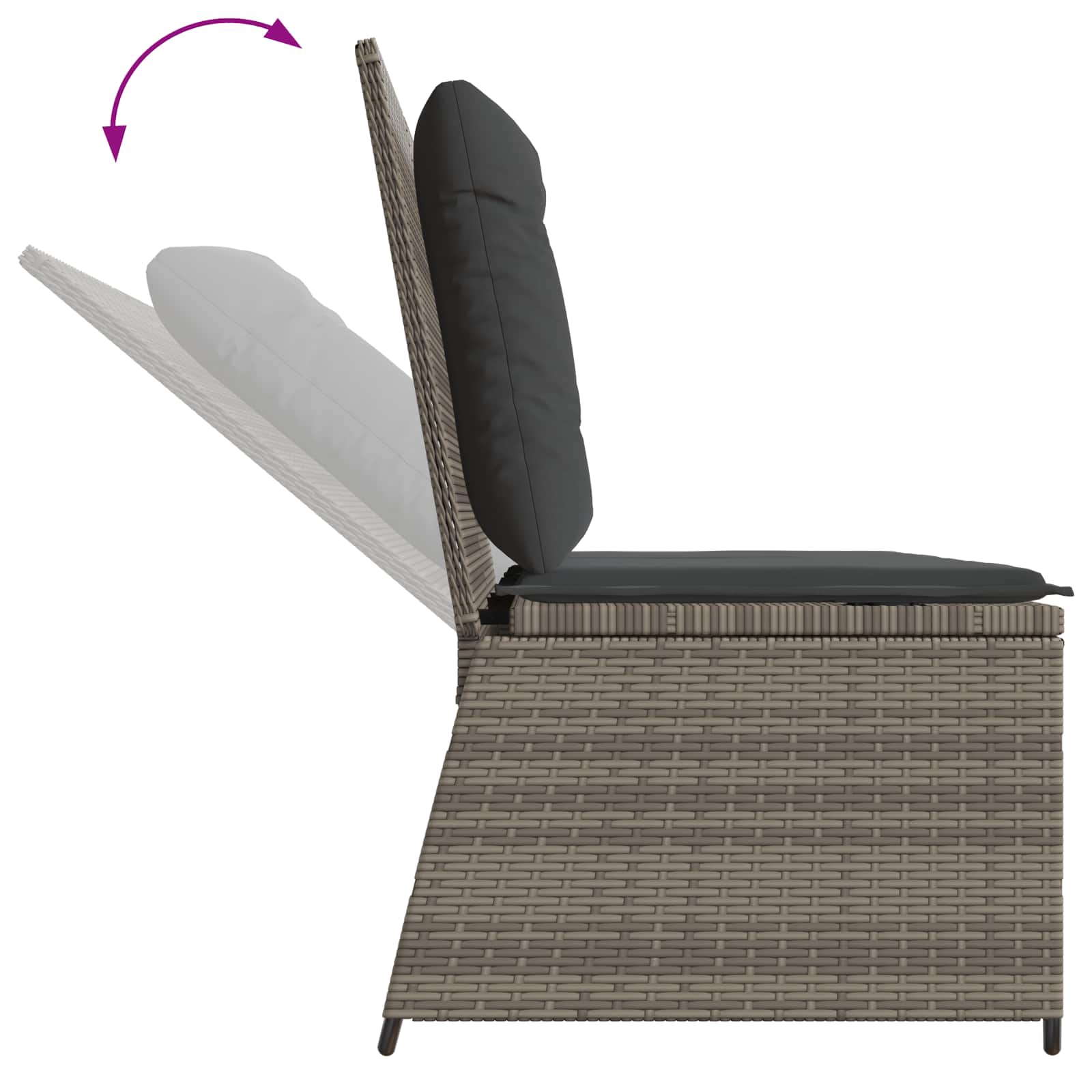 Banc de jardin Gris polyrotin - XIOS