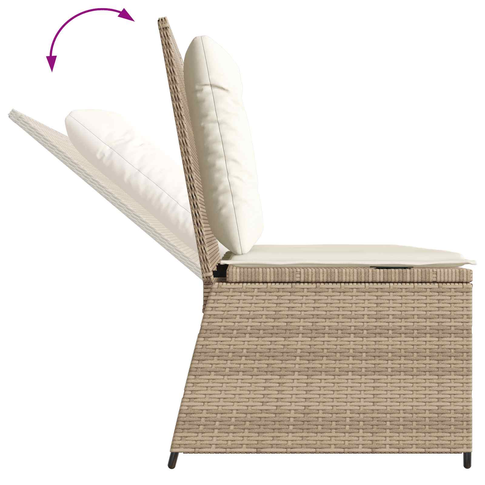 Banc de jardin Beige polyrotin - XIOS
