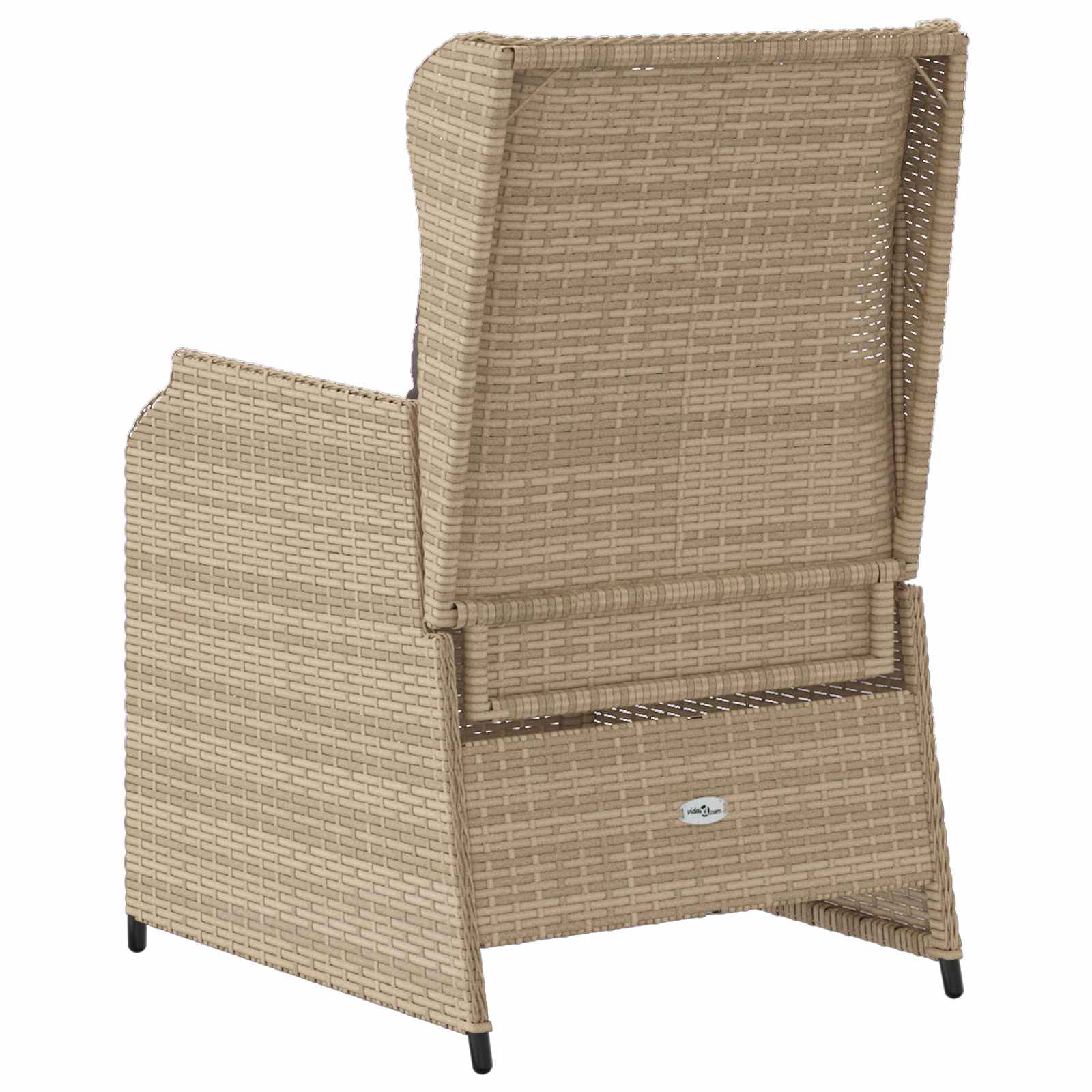 Banc de jardin 2 pcs Beige polyrotin