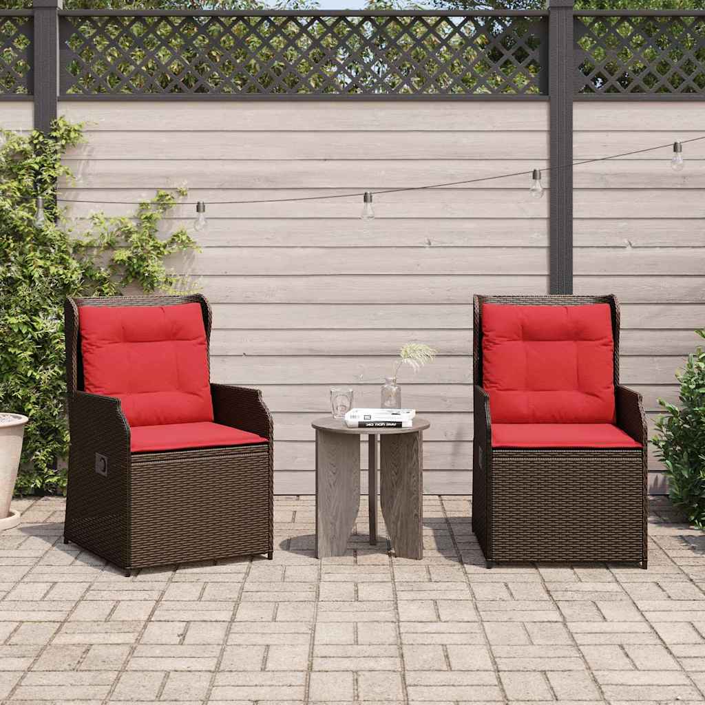 Banc de jardin 2 pcs Marron polyrotin - XIOS