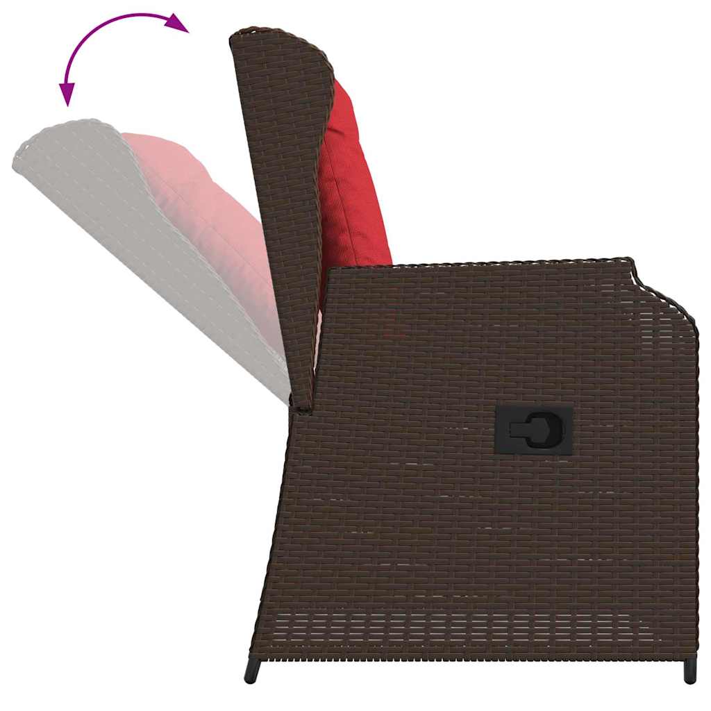 Banc de jardin 2 pcs Marron polyrotin - XIOS