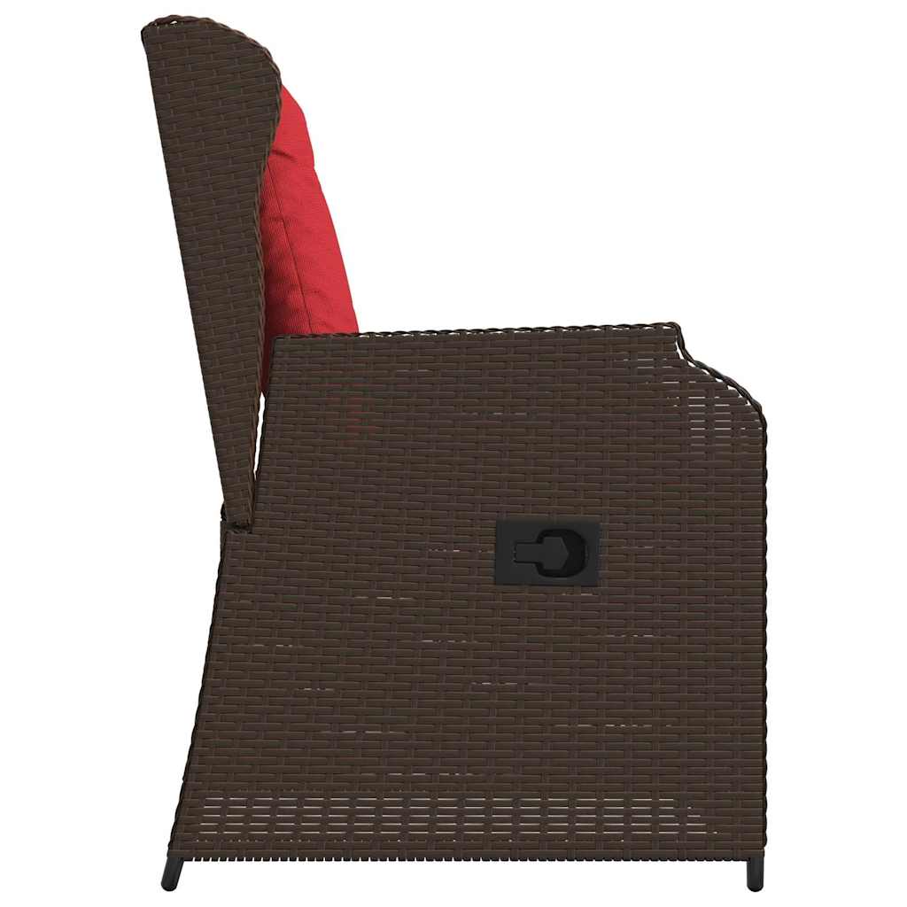Banc de jardin 2 pcs Marron polyrotin - XIOS