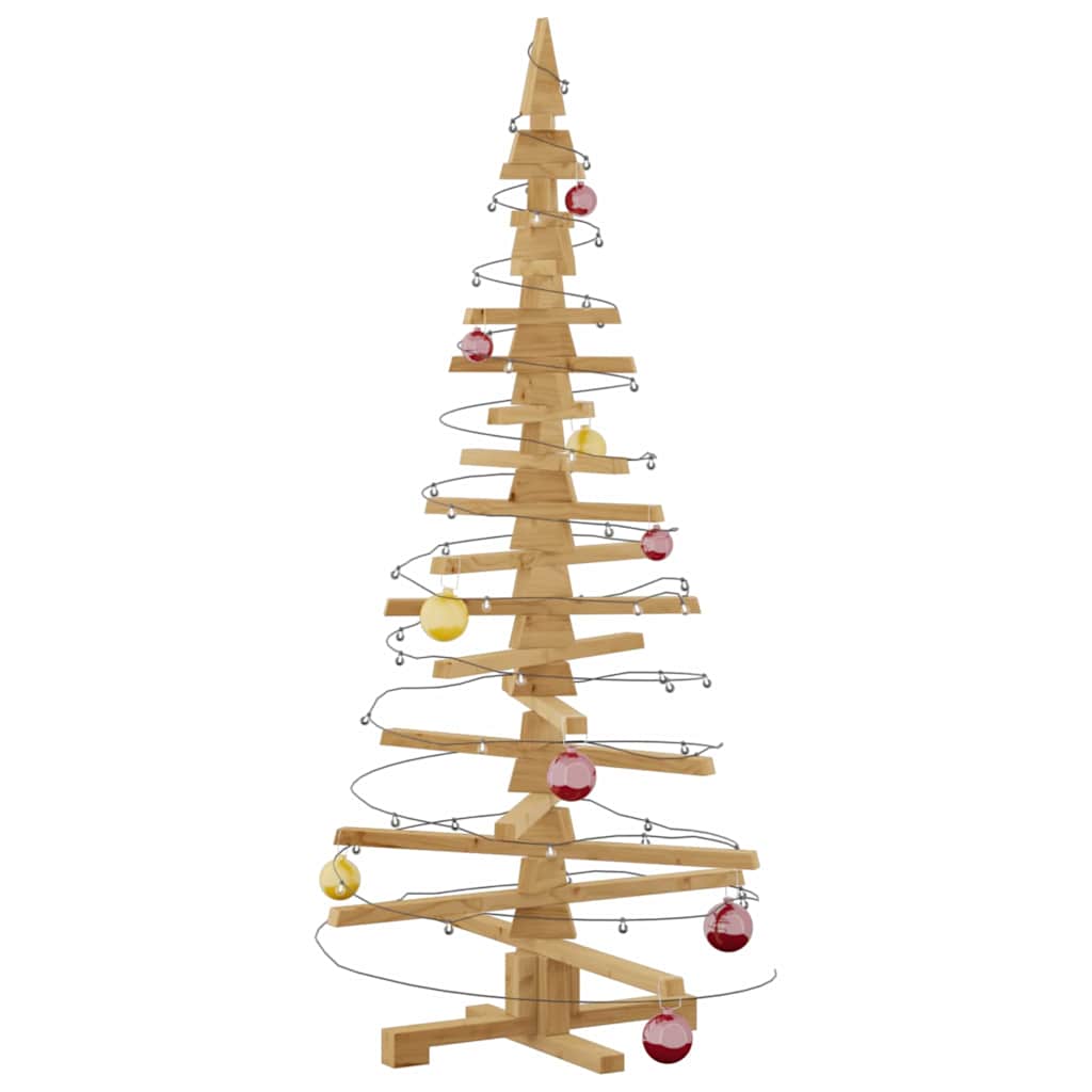 Arbre de Noël en bois Marron 150 cm Bois massif en pin - XIOS