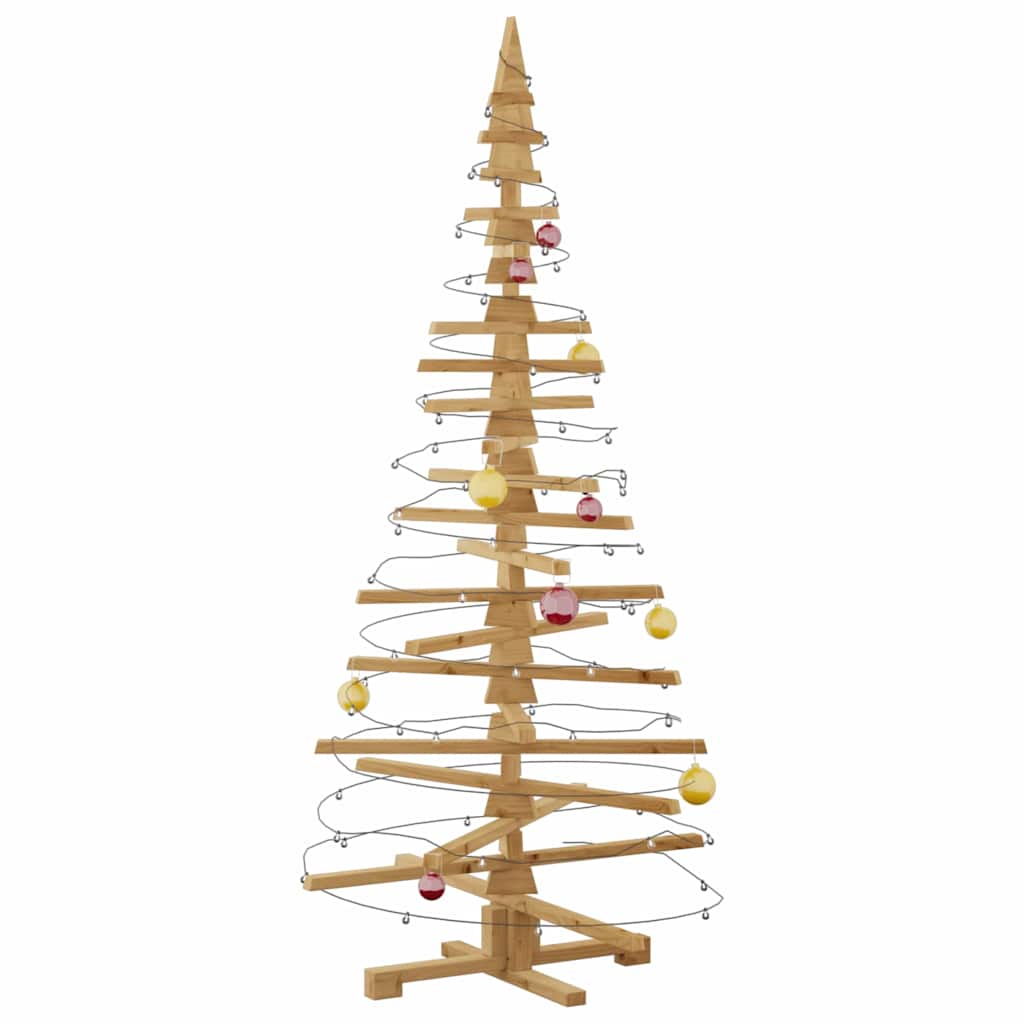 Arbre de Noël en bois Marron 180 cm Bois massif en pin - XIOS