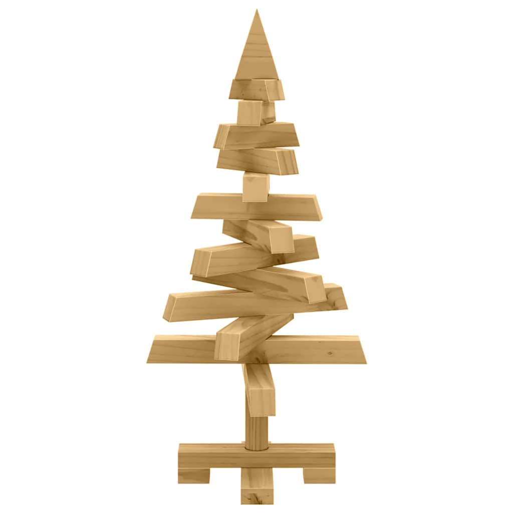 Arbres de Noël avec support Marron 60 cm Bois massif en pin - XIOS