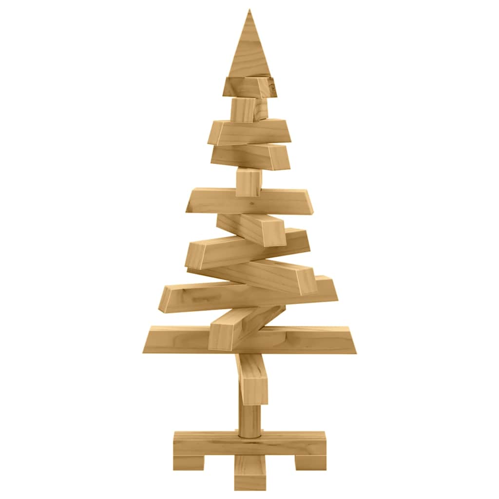 Arbres de Noël avec support Marron 60 cm Bois massif en pin - XIOS