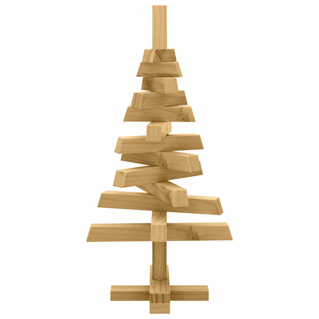 Arbres de Noël avec support Marron 60 cm Bois massif en pin - XIOS