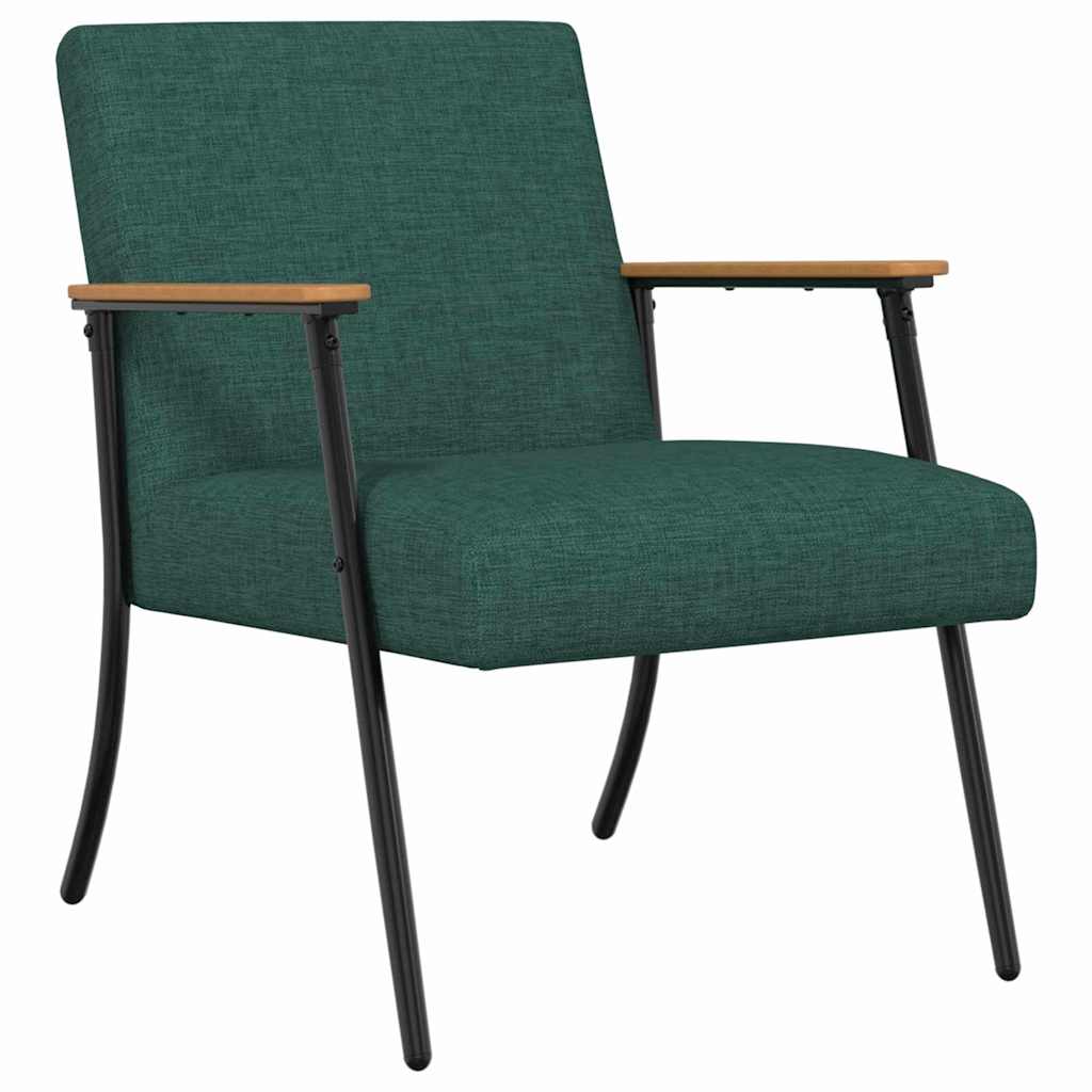 fauteuil Vert foncé 59 x 75 x 78 cm tissu - XIOS