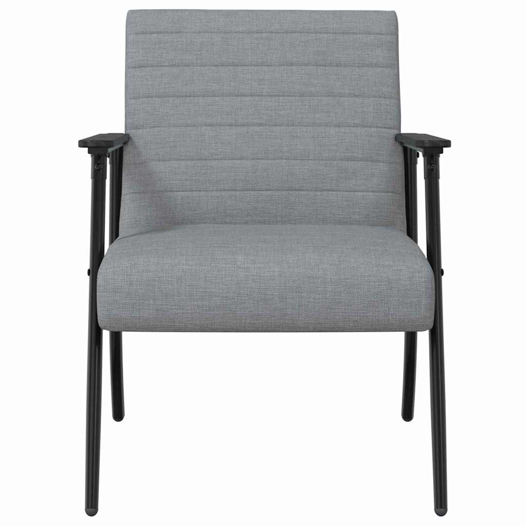 fauteuil Gris clair 59 x 75 x 78 cm tissu - XIOS