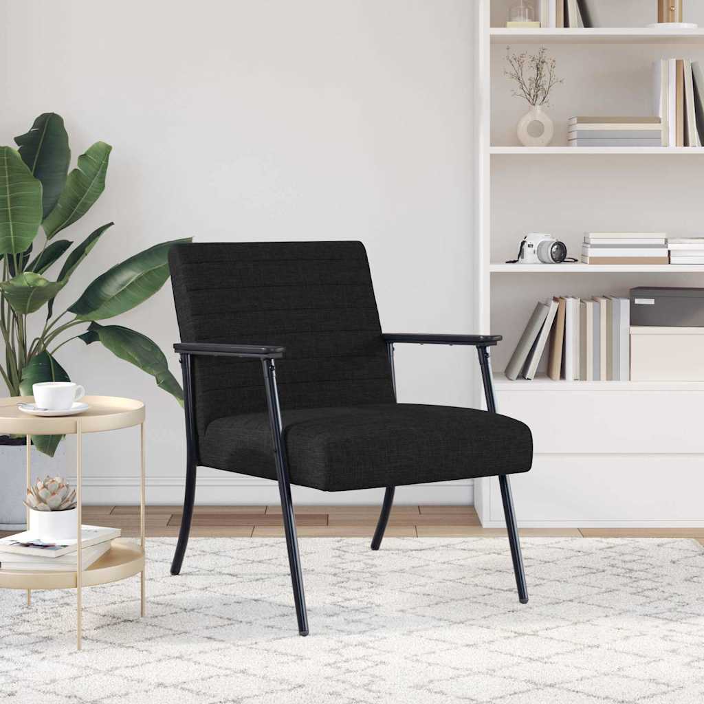 fauteuil Noir 59 x 75 x 78 cm tissu - XIOS