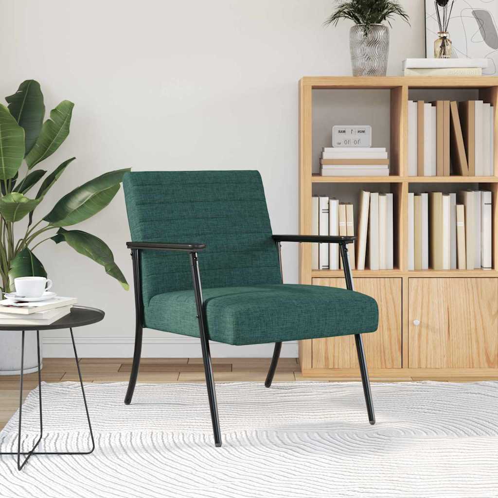 fauteuil Vert foncé 59 x 75 x 78 cm tissu - XIOS