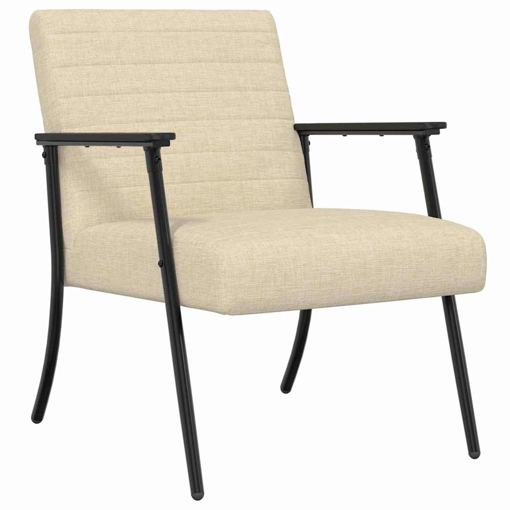fauteuil Crème 59 x 75 x 78 cm tissu - XIOS