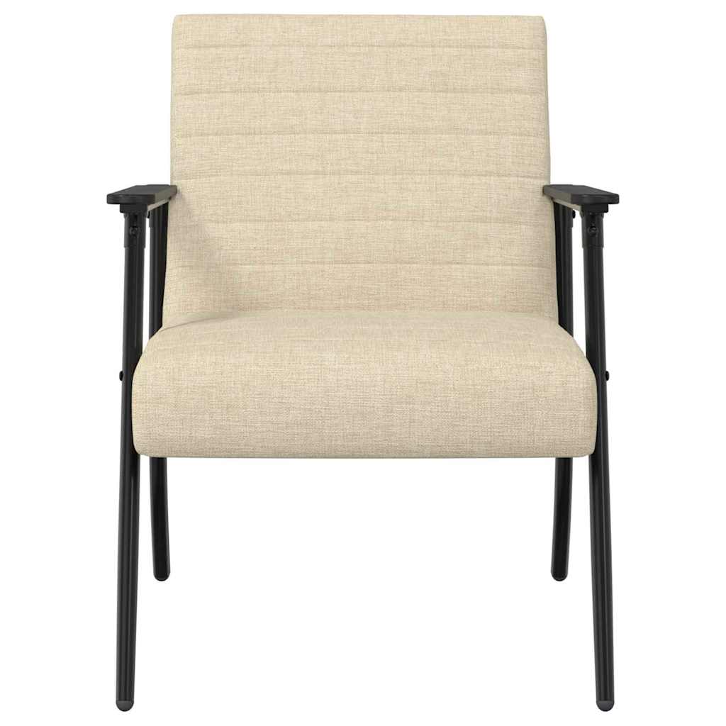fauteuil Crème 59 x 75 x 78 cm tissu - XIOS