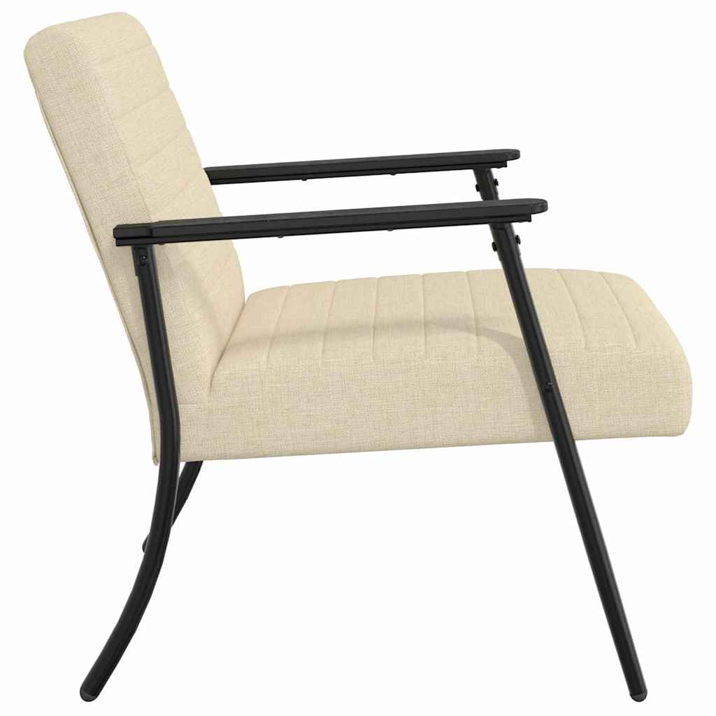 fauteuil Crème 59 x 75 x 78 cm tissu - XIOS