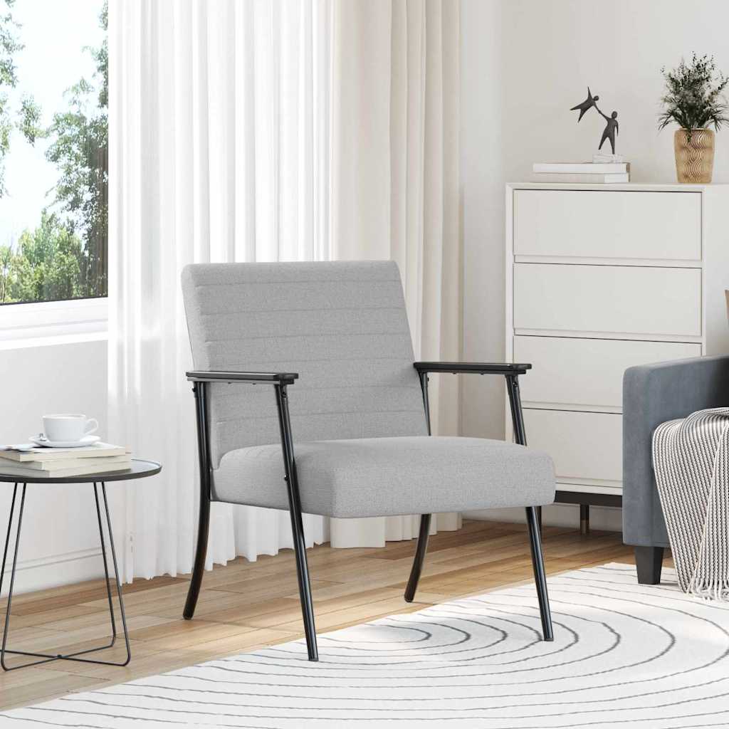 fauteuil Gris nuage 59 x 75 x 78 cm tissu - XIOS