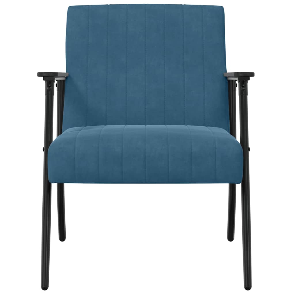 fauteuil Bleu 59 x 75 x 78 cm Velours - XIOS