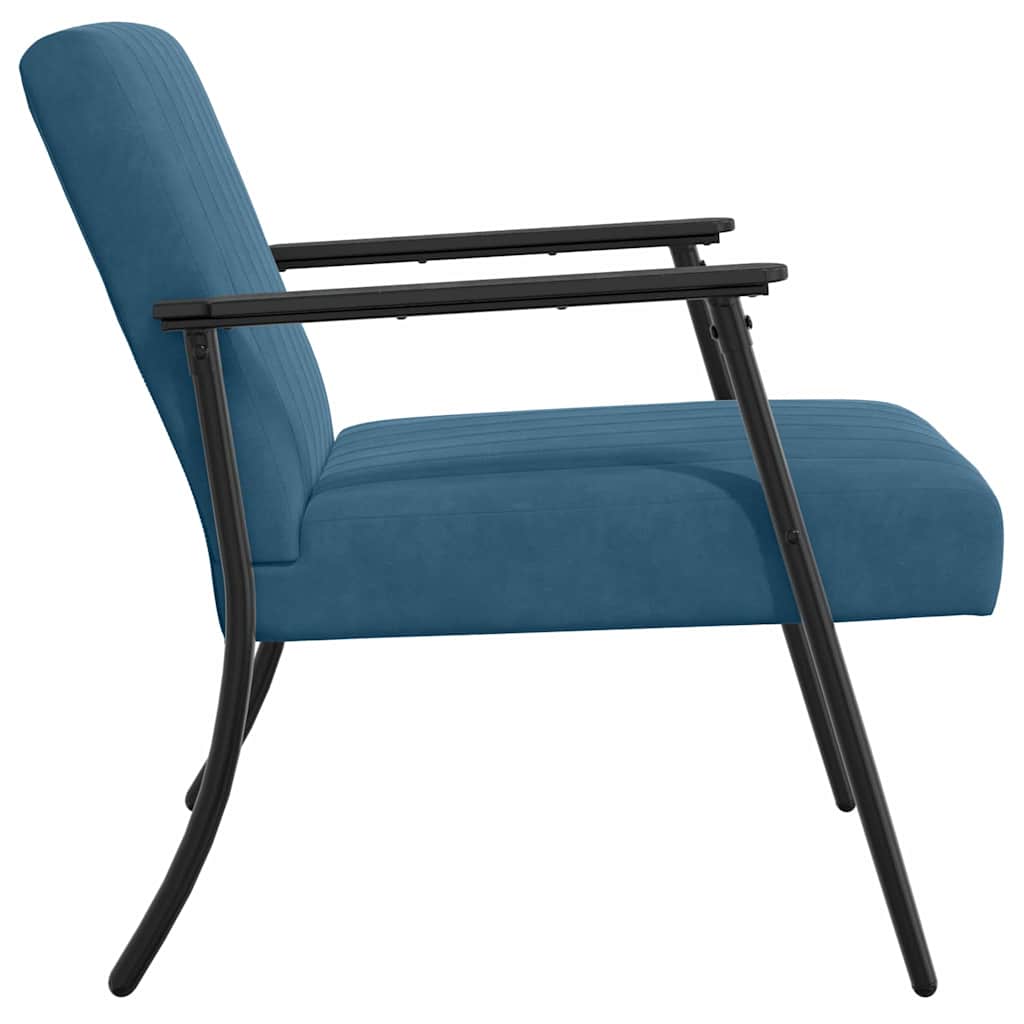 fauteuil Bleu 59 x 75 x 78 cm Velours - XIOS