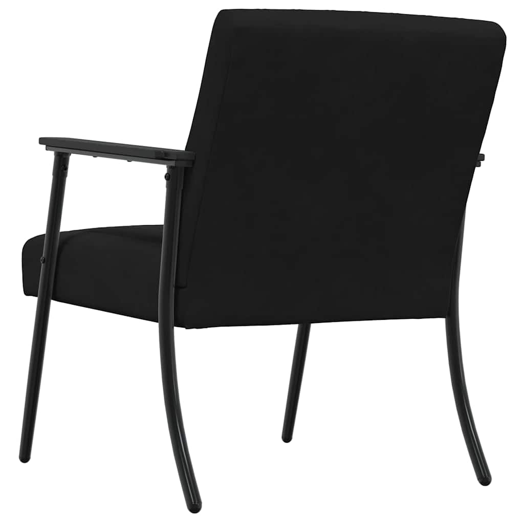 fauteuil Noir 59 x 75 x 78 cm Velours - XIOS