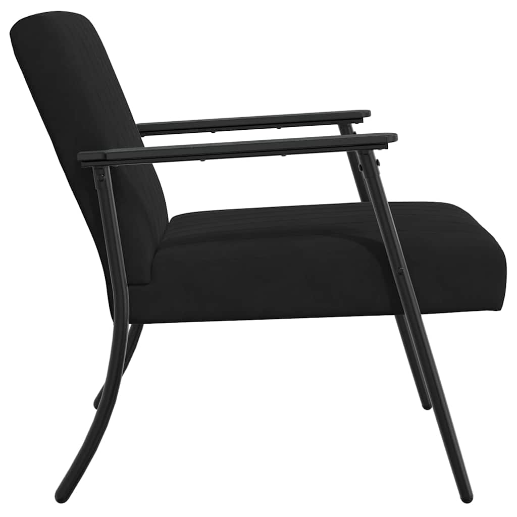 fauteuil Noir 59 x 75 x 78 cm Velours - XIOS