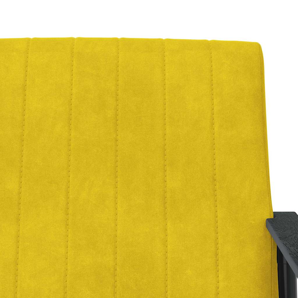 fauteuil Jaune 59 x 75 x 78 cm Velours - XIOS